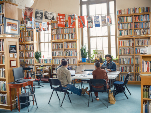 Library interior photo by Joe Horton