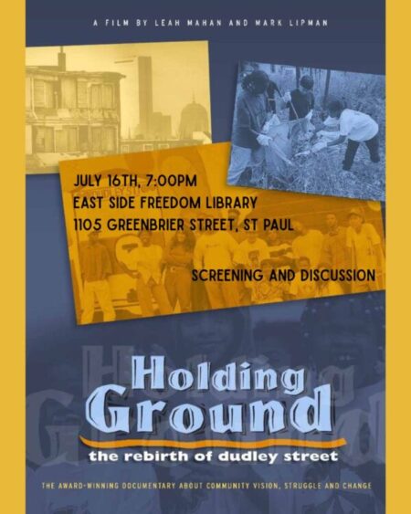 Flyer for Third Thursday event - "Holding Ground" documentary